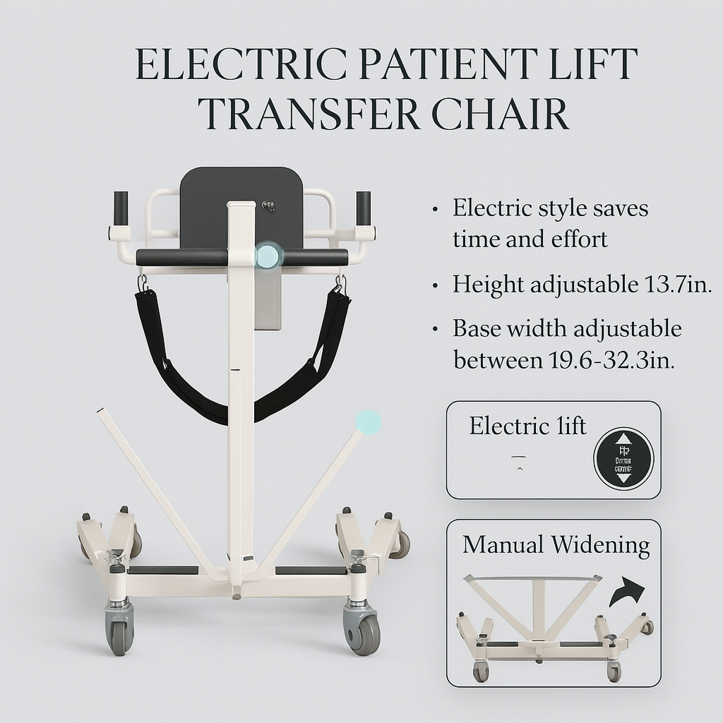 5-in-1 Foldable Patient Lift Mobility Chair