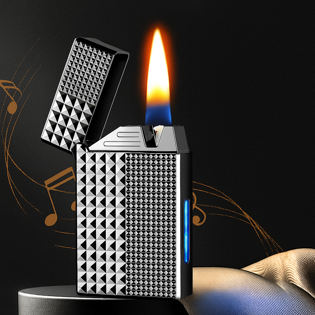 Smart Voice Command Hybrid Flame Metal Lighter