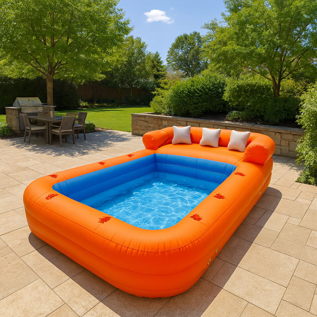 Giant Inflatable Sofa Pool Backyard Ultimate Relaxation Lounge